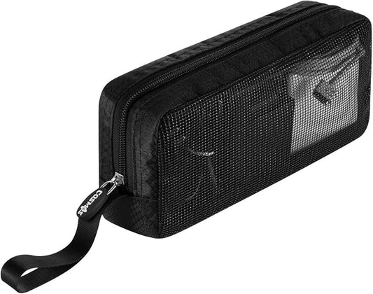 CM Travel Cable Organizer Case Portable Computer Accessories Zipper Mesh Pouch for Holding Laptop Mouse, Power Bank, USB, Adapter, Charger, Cellphone and Cosmetics (Case ONLY) by CheetahTALK
