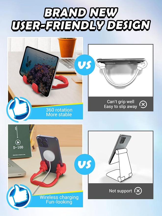 Gifts for Teens Girls Women Mom Wife Cell Phone Holder: Adjustable Thumbs Up Phone Stand Gift for Kids Adults Women Teenage Men Boy Grandma Funny Gadgets Trend Stuff Ideas Stocking Stuffer Gift - Image 5