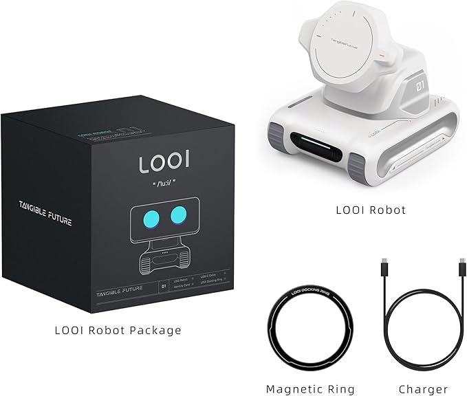 LOOI Robot-Starlight White-AI Desktop Companion,ChatGPT&Gemini Voice Interaction,Visual Understanding,Personality&Memory,10W Wireless Charging,Tech&Gadget Gift,Electronic pets,Toy,Geek,Desktop Setup - Image 5