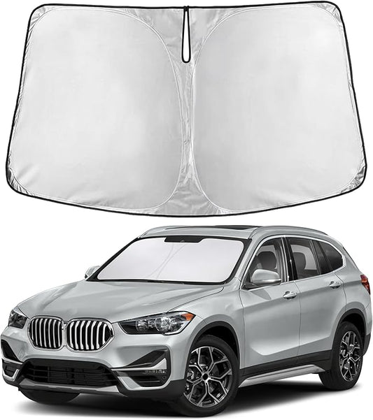 EcoNour Windshield Sunshade Compatible for BMW X1 2016-2020 2021 2022, Sun Visor for Front Windshield & Window Sun Shade Cover, UV Heat Blocker & Protector, Car Accessories by EcoNour