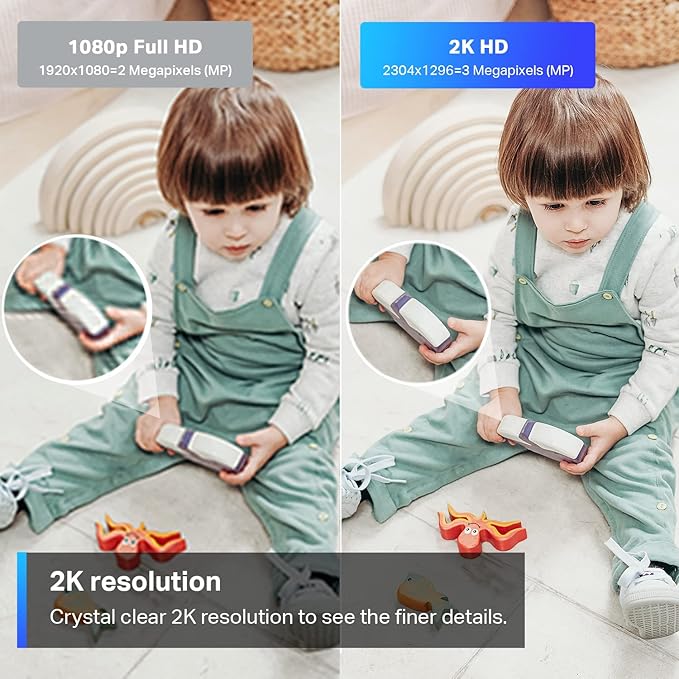Tapo 2K Indoor Security Camera for Baby Monitor, Dog Camera w/Motion Detection, 2-Way Audio Siren, Night Vision, Cloud & SD Card Storage(Up to 512GB), Works w/Alexa & Google Assistant C110 - Image 4
