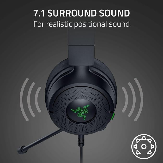 Razer Kraken Kitty V3 X Wired Gaming Headset, Kitty Ears, Black | HyperClear Cardioid Mic, 40 mm Drivers, 7.1 Surround Sound, Comfy Ear Cushions, Cross-Platform via 3.5mm PC, PS5, Xbox - Image 5