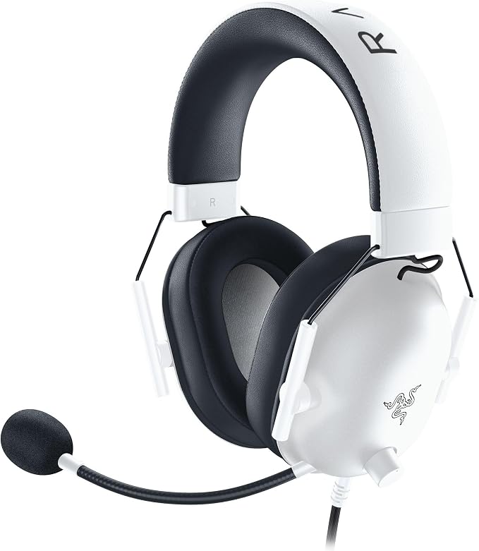 Razer BlackShark V2 X Wired PlayStation Gaming Headset, White | 50mm Drivers, Cardioid Mic, Lightweight, Comfortable Noise Isolating Earcups, For PS5, Xbox Series X, PC, Switch, 3.5 mm Jack - Image 9