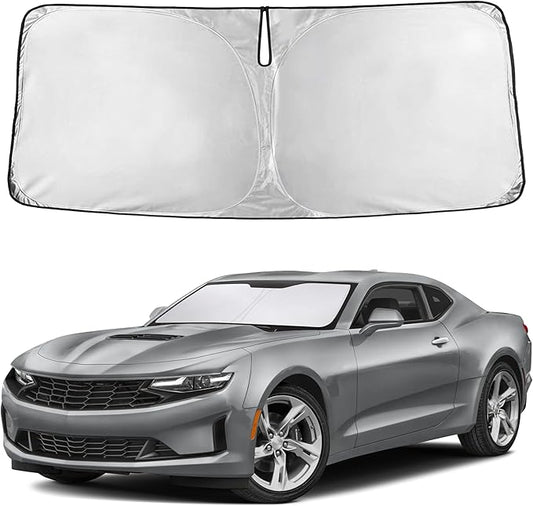 EcoNour Windshield Sunshade Compatible for Chevrolet Camaro 2016-2023 2024 2025, Sun Visor for Front Windshield & Window Sun Shade Cover, UV Heat Blocker & Protector, Car Accessories by EcoNour