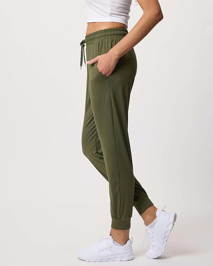 3 Pack Women's Lounge Joggers Sweatpant Active Athletic Yoga Workout Pocket | Available in Plus Size, Ladies Casual, Drawstring Gym Pants, Sleep Bottoms, Hiking, Running, Fitness, Exercise, Pajama, Soft - Image 5