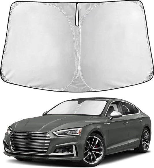 EcoNour Windshield Sunshade Compatible for Audi S5 2008-2024 2025 2026, Sun Visor for Front Windshield & Window Sun Shade Cover, UV Heat Blocker & Protector, Car Accessories by EcoNour
