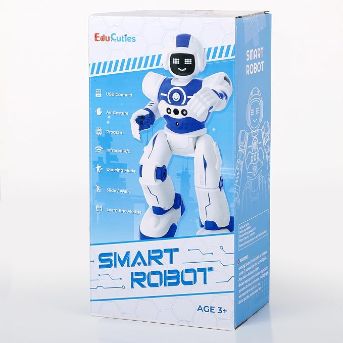 Robot Toys for Kids,Programmable Remote Control Smart Walking Dancing Robot Toy with Gesture & Sensing for Age 4 5 6 7 8 9 10 Year Old Boys for Birthday Present | Programmable RC Smart Walking Dancing Robot Toy for Age 4 5 6 7 8 9 10 Year Old Boys for ... - Image 7