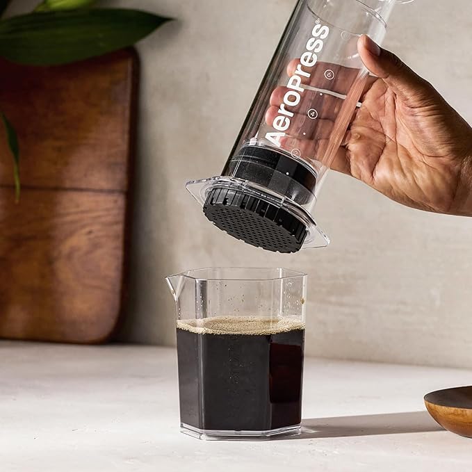 AeroPress Clear XL Coffee Press, French Press, Pour-Over & Espresso Style | All-in-One Large Manual Brewer, 2 Min Brew for Less Bitterness, More Flavor, Portable Coffee Maker, Travel & Camping - Image 5