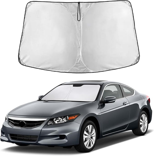 EcoNour Windshield Sunshade Compatible for Honda Accord 2008-2010 2011 2012, Sun Visor for Front Windshield & Window Sun Shade Cover, UV Heat Blocker & Protector, Car Accessories by EcoNour