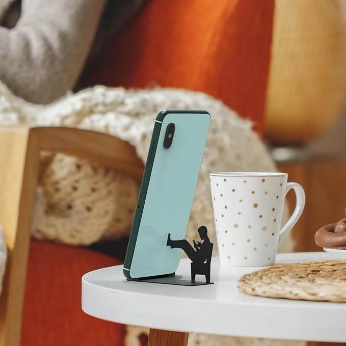 Artori Design Cell Phone Stand for Desk - Smartphone Stand for Office or Home - Cute Phone Stand for Recording Watching Videos Gaming or Video Calls - Unique Phone Holder for Tablets and Cellphones - Image 2