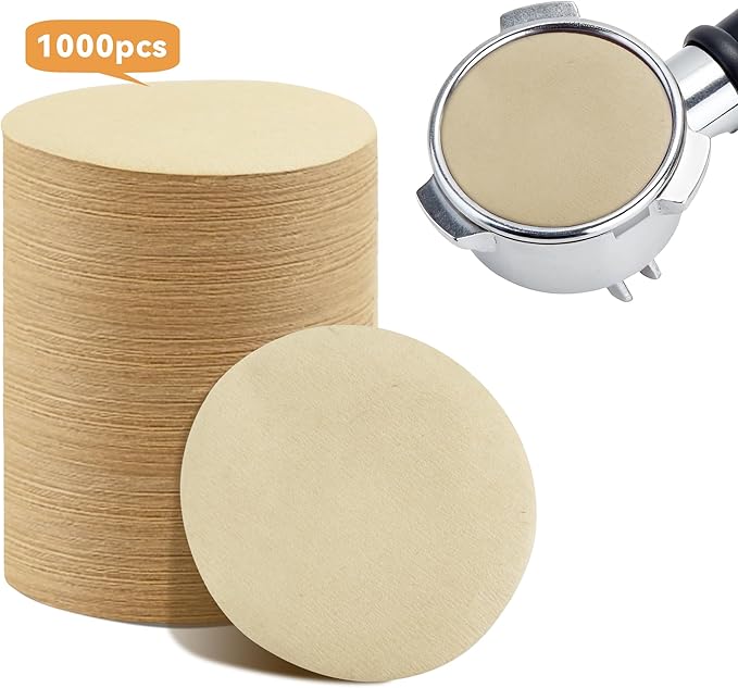 1000 Pcs Coffee Paper Filter for Espresso Coffee Maker, 54mm Unbleached Espresso Filter Puck Screen Portafilter Paper - Image 2