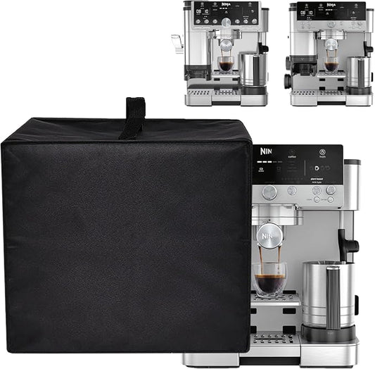 Espresso Maker Cover for Ninja Espresso Machine Luxe Café Premier ES601 | Heavy Duty 600D Nylon Waterproof Protective Heat-resistant Dustproof Coffee Maker Cover with Handle Foldable Washable by Unknown