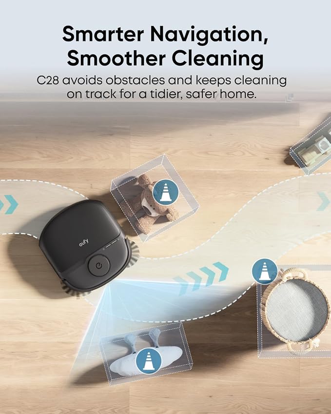 eufy C28 Robot Vacuum and Mop Combo, 15,000 Pa, HydroJet Roller Mop | Upgraded from X10 Pro, Zero-Tangle for Pet Hair, Auto Mop Washing&Drying, Self-Emptying&Refilling 2026 New - Image 8