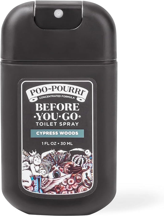 Poo-Pourri Cypress Woods Pocket Sprayer Before-You-Go Toilet Spray - Instantly Trap Bathroom Odor - Plant Based Ingredients & Essential Oils - No synthetic fragrance - Cypress, Pine, Fresh Air Scent by Unknown