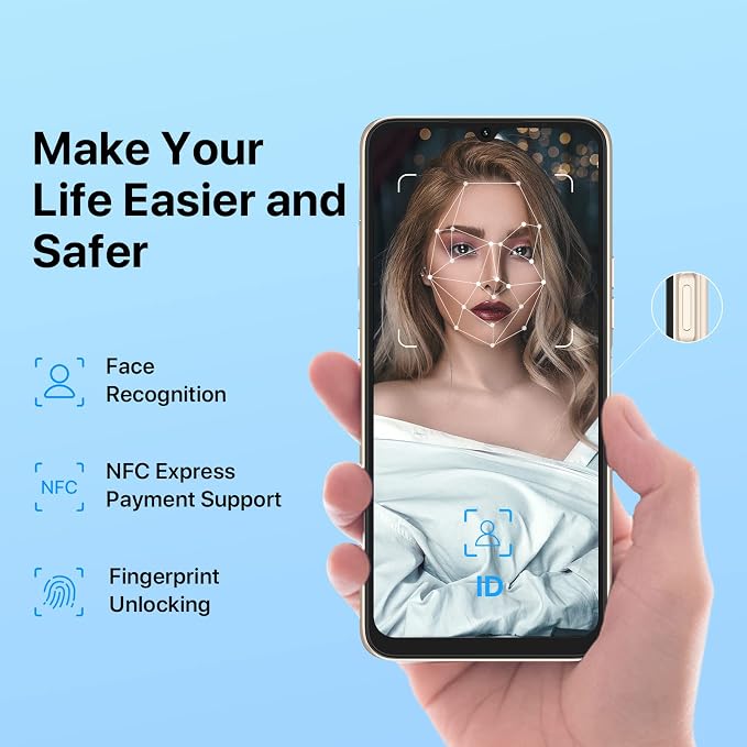 UMIDIGI Power 7 MAX Unlocked Cell Phone,6GB+128GB 10000mAh Battery,6.7" Full Screen + 48MP AI Triple Camera Android Smartphone,NFC,GPS,Face & Fingerprint,BLE 5.0, WiFi 2.4GHz/5GHz,Warranty,Gold - Image 5