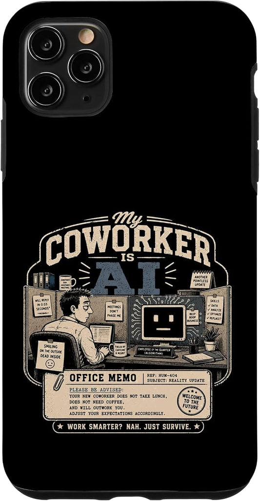 My Coworker is AI Office Humor Funny Workplace Replacement Case for iPhone 11 Pro Max by Unknown