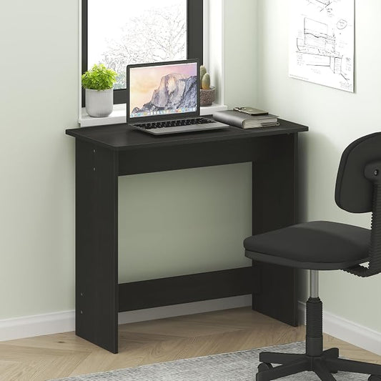 Furinno Simplistic 31-in Black Computer Desk with Drawers, Black Espresso | Small Office Desk, Rectangular Home Office Desk, Gaming Desk for Home Office, Bedroom, Study Room by Furinno-FitsYourSpaceFitsYourBudget