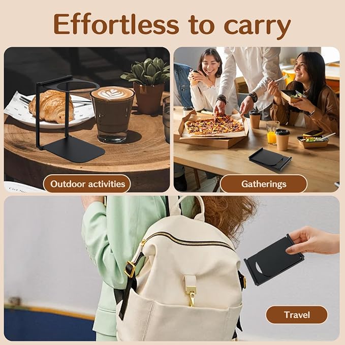 Stand Compatible with Outin Nano – Portable Foldable Coffee Maker Stand with Base, Espresso Machine Holder for Home, Desk, and Travel (Black) - Image 6