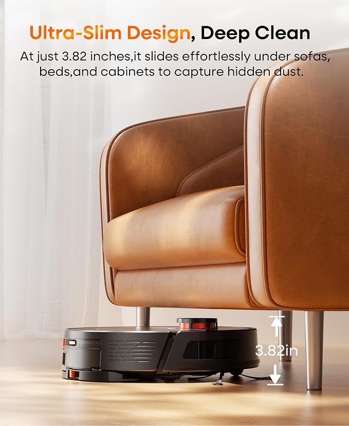 Robot Vacuum and Mop 7000Pa LiDAR Self-Empty Station | Robot Vacuum Ultra quiet cleaning, Alexa voice control, customizable no-go zones for multi-floor households carpets pet hair - Image 8
