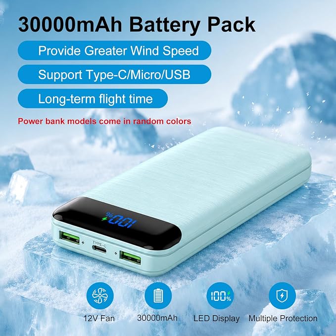 Cooling Vest with 30,000mAh Battery Pack,2 High-Speed Cooling Fans Jacket Air Conditioned Workwear for Summer - Image 5