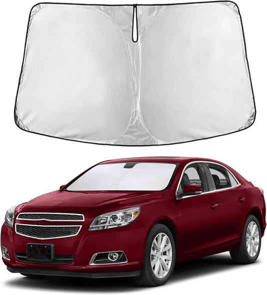 EcoNour Windshield Sunshade Compatible for Chevrolet Malibu 2013 2014 2015, Sun Visor for Front Windshield & Window Sun Shade Cover, UV Heat Blocker & Protector, Car Accessories by EcoNour