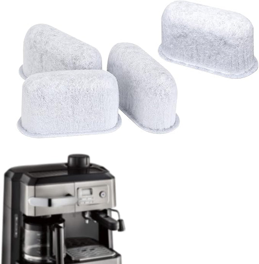 4pcs Coffee Maker Filter Replacement, Water Filter for Delonghi 7313285779 | Activated Carbon Water Filter for Espresso Coffee Machine, Cafe Maker Accessories for Delonghi Compatible with 7313285779 by Unknown