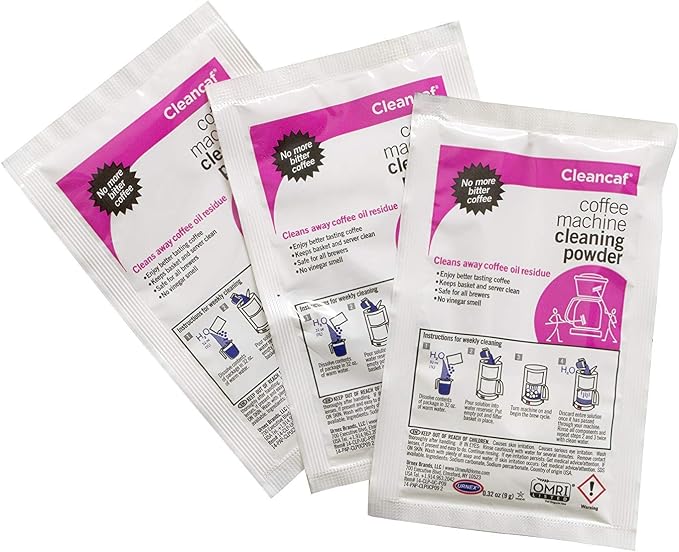 Urnex Coffee Maker and Espresso Machine Cleaner Cleancaf Powder - 3 Packets - Safe On Keurig Delonghi Nespresso Ninja Hamilton Beach Mr Coffee Braun - Image 3