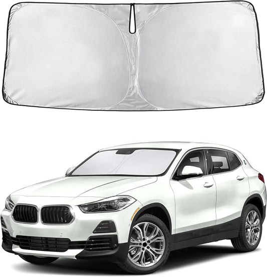 EcoNour Windshield Sunshade Compatible for BMW X2 2018-2021 2022 2023, Sun Visor for Front Windshield & Window Sun Shade Cover, UV Heat Blocker & Protector, Car Accessories by EcoNour