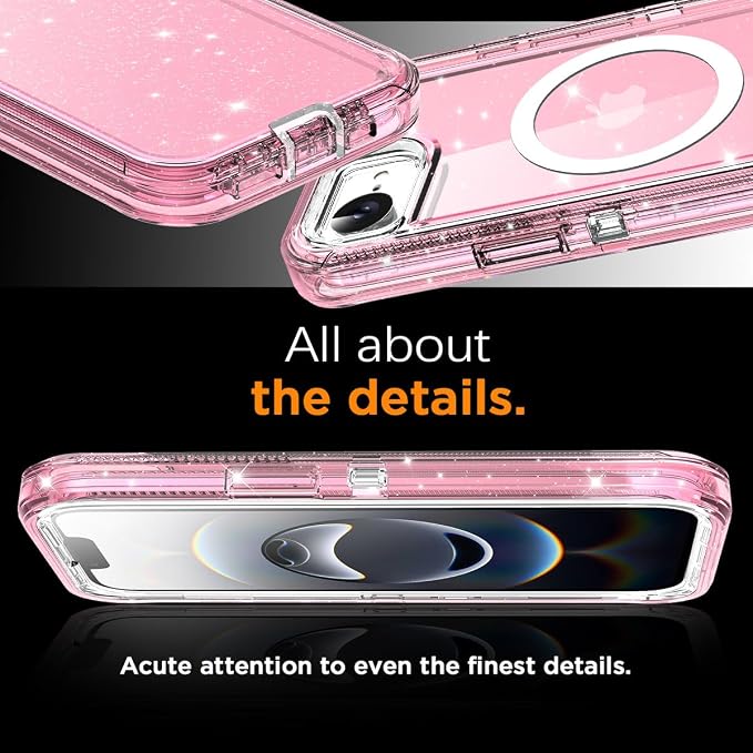 AICase for iphone 17e Case/iphone 16e Case Clear with Magsafe Heavy Duty Drop Protection Full Body Rugged Shockproof/Dust Proof Triple Layer Transparent Military Protective Tough Durable for 17e/16e_9 - Image 7