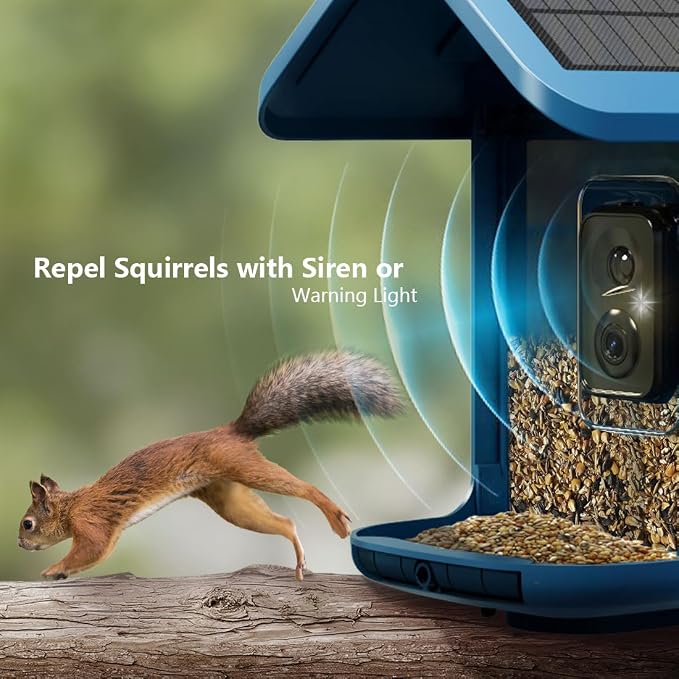 Bird Feeder with Camera Solar Powered : Smart Camera Bird Feeder 2K Live Feed Cam for Outdoor Backyard - Ai Identify Auto Capture Videos Pictures, Gifts for Birdlover Mom Dad, 2.4GHz WiFi - Image 6