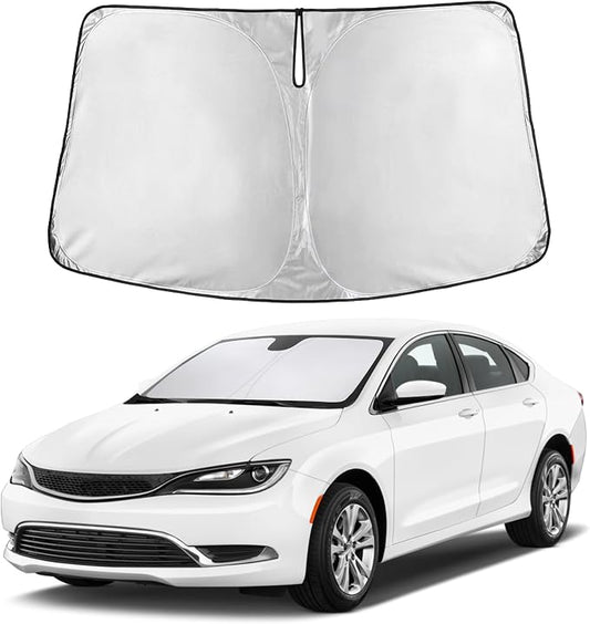 EcoNour Windshield Sunshade Compatible for Chrysler 200 2011-2016 2017 2018, Sun Visor for Front Windshield & Window Sun Shade Cover, UV Heat Blocker & Protector, Car Accessories by EcoNour