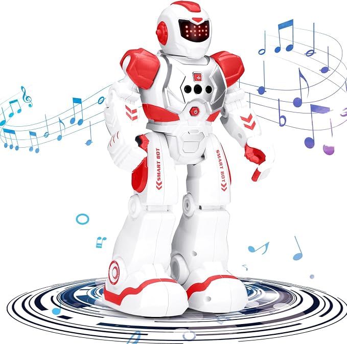 KingsDragon Robots Toy for Kids, RC Gesture Sensing Toy, Interactive Walking Singing Dancing Robot Birthday Presents for Boys Girls Age 6 7 8 9 Years Old,Red - Image 6