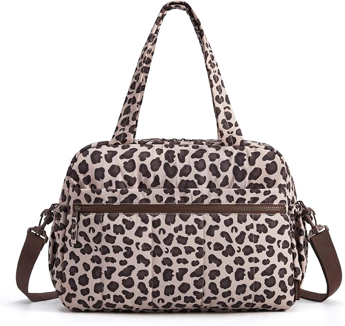 BAGSMART Duffle Bag for Travel, Gym Bag for Women, Weekender Carry on Bag | PVC Wet Pocket, Airline Approved Personal Carry-on Size, Fits Under-seat, One Bag for Gym, Travel, Hospital, Overnight by BAGSMART