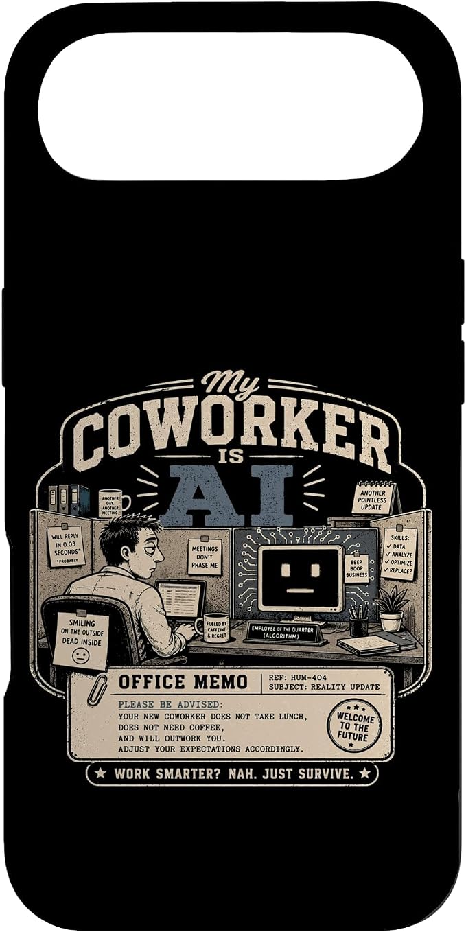 My Coworker is AI Office Humor Funny Workplace Replacement Case for iPhone Air by Unknown