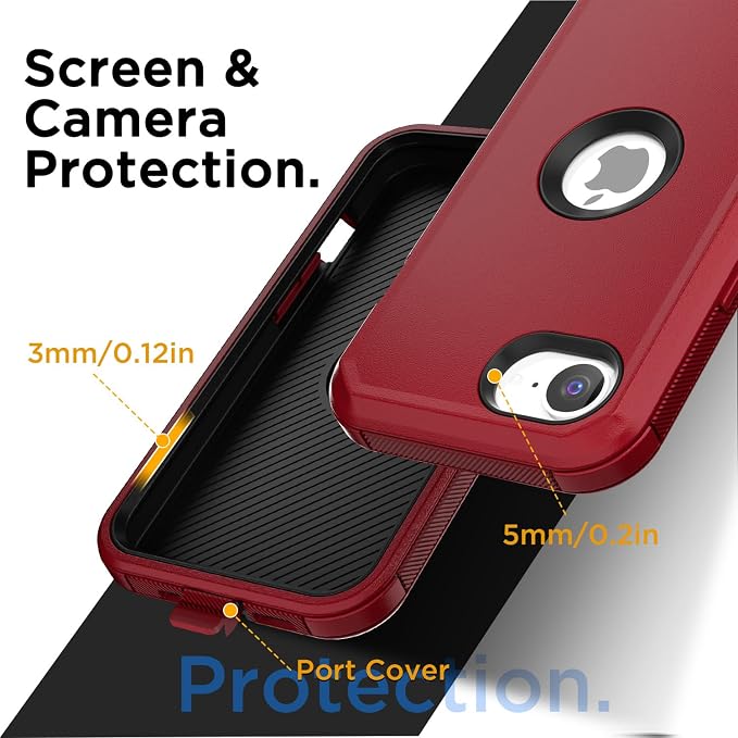 AICase for iPhone 17e/iPhone 16e Case 2026,Heavy Duty Drop Protection Full Body Rugged Shockproof/Drop Proof/Dust proof Military Protective Tough Durable Cell Phone Cover for iPhone 17e/16e 6.1_2 - Image 4