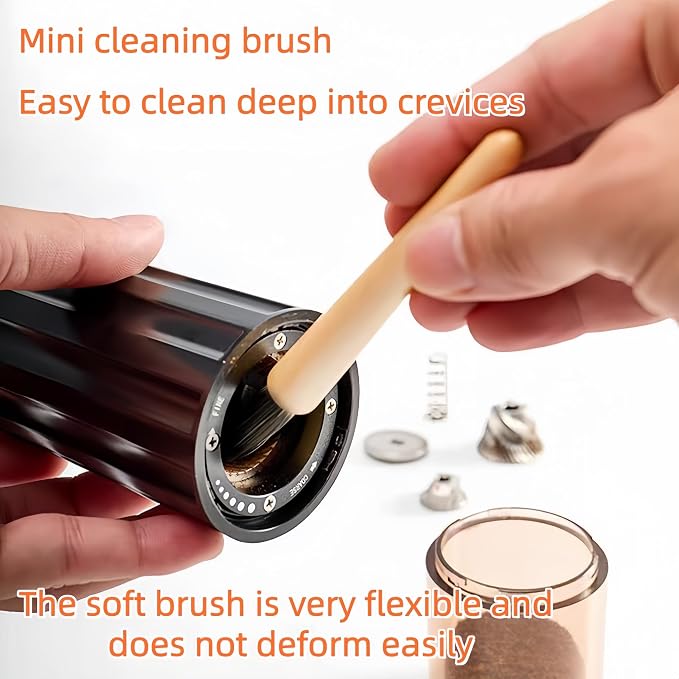 3-Piece Coffee Brush Grinder Cleaning Tool Household Cleaning Brush Set For Removing Coffee Grounds and Table Top Bar Coffee Powder - Image 6