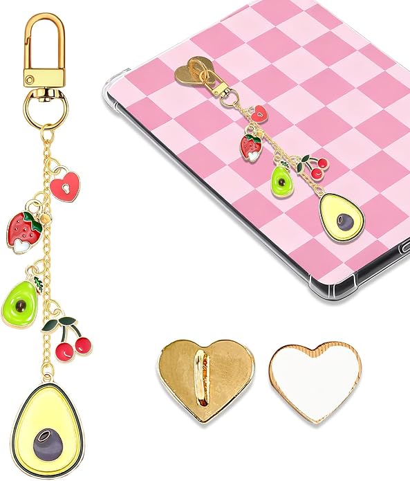 Charm Chains for Kindle,Cute E-reader Phone Charm Bracelets Accessories Compatible for Kindle E-Reader Phone iPad AirPod,Gifts for Reader Booklovers by Unknown