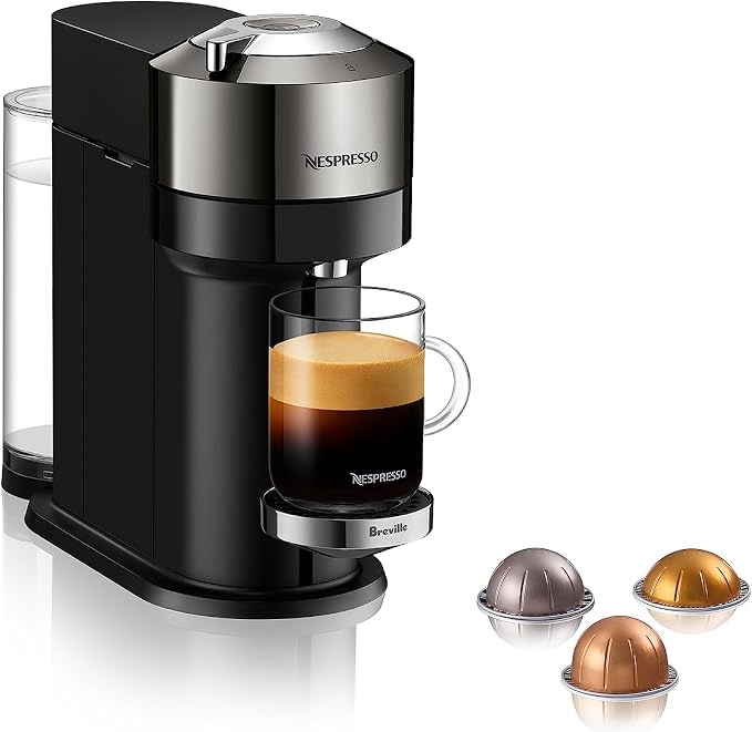 Nespresso Vertuo Next Coffee and Espresso Machine by Breville,1.1 liters, Dark Chrome by Unknown