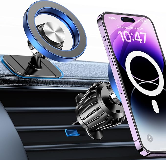 Kaistyle for Magsafe Car Mount【20 Strong Magnets】Magnetic Phone Holder for Car Phone Holder Mount Dash Mounted Holders Cell Phone Holders for Your Car Accessories for Women Men for iPhone 17 16 15 14 by Kaistyle