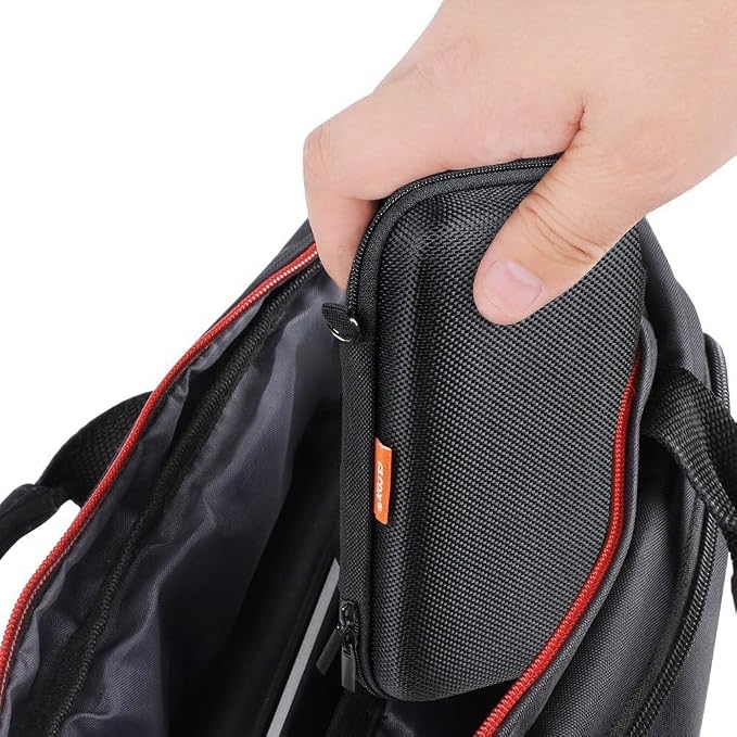 Portable Protection Hard EVA Case for External Battery, Cell Phone, GPS, Hard Drive, USB/Charging Cable, Small Carrying Bag Mesh Inner Pocket, Zipper Enclosure, Universal Travel Pouch Bag - Image 6