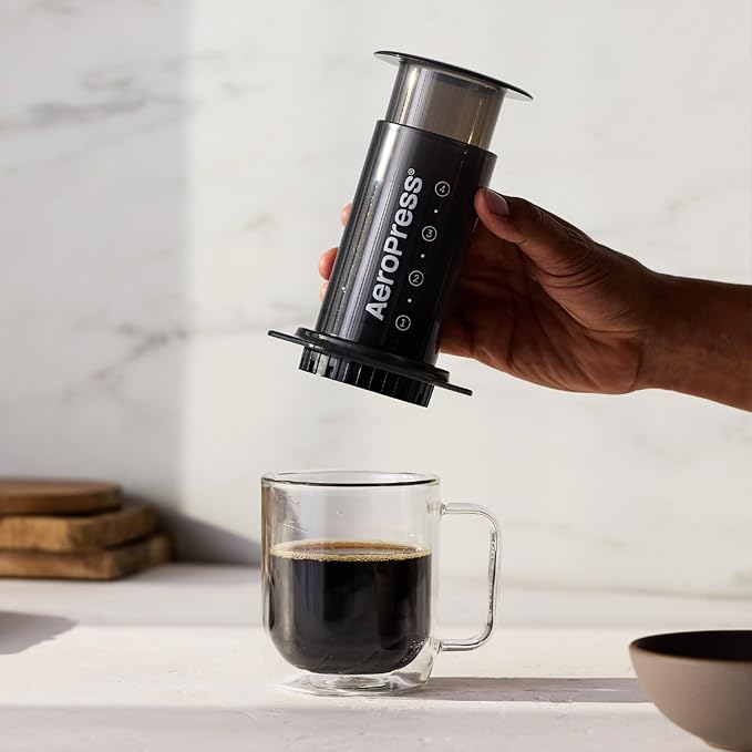 AeroPress Original Coffee Press, French Press, Pour-Over & Espresso Style | All-in-One Manual Coffee Maker, 2-Minute Brew, Less Bitterness, More Flavor, Portable, Travel & Camping - Image 5