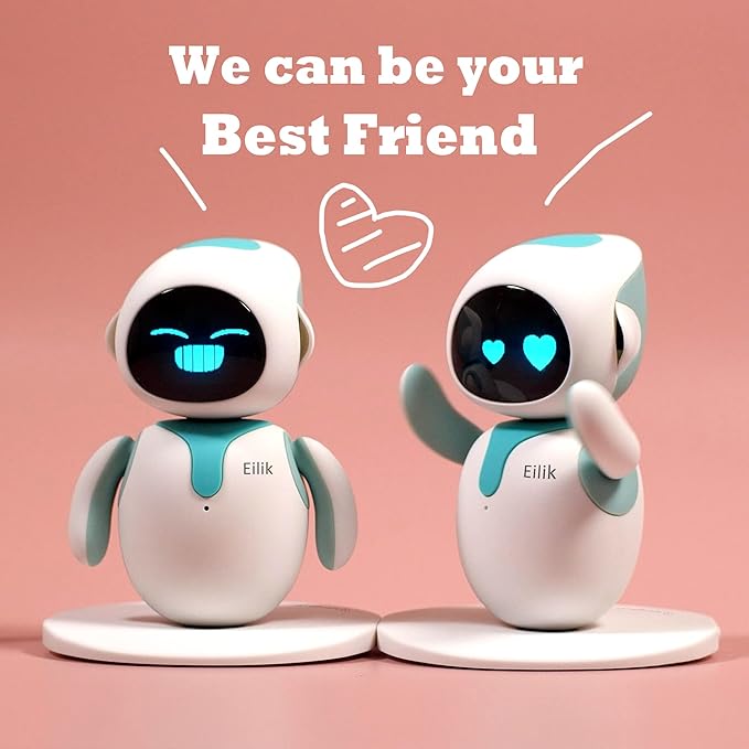 ENERGIZE LAB Eilik – Cute Robot Pets for Kids and Adults, Your Perfect Interactive Companion at Home or Workspace, Unique Gifts for Girls & Boys. - Image 4