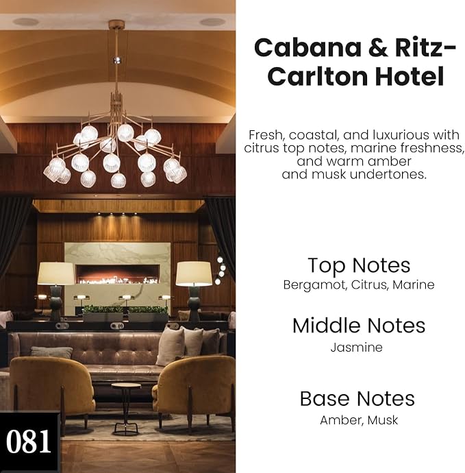 HoogaLife Car Air Freshener Hanging 2 Pack - Hotel Collection Diffuser Oil Inspired by Cabane & Rltz. CarIton Hotel - NO.1012 Fragrance Oil, Car Fresheners for Women Made in USA (081) - Image 2