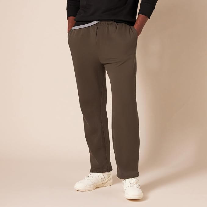 Amazon Essentials Men's Relaxed Straight Leg Fleece Open Bottom Sweatpant (Available in Big & Tall) - Image 6