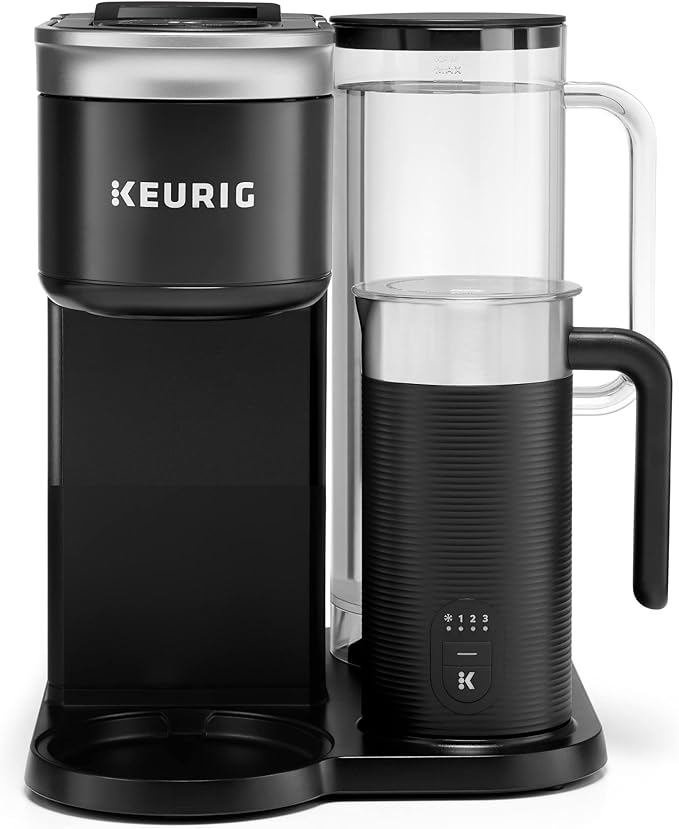 Keurig K-Café SMART Single Serve Coffee Maker with WiFi Compatibility, Latte and Cappuccino Machine with Built-In Frother, 6 Brew Sizes, Black | WIFI Brewid Smart Brewing, Built-in Milk Frother for Lattes and Cappuccinos, 6 Brew Sizes, K-Cup Pod Compat... - Image 23