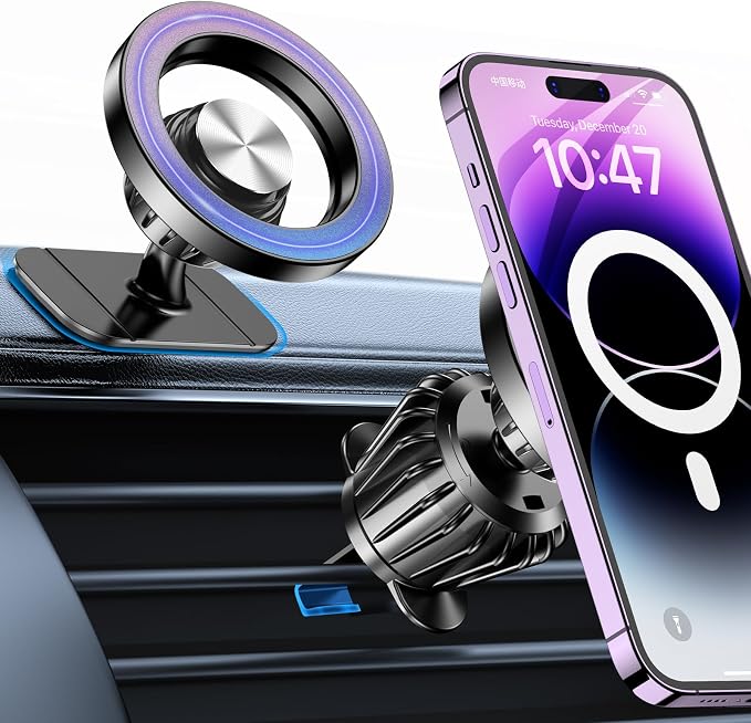 Kaistyle for Magsafe Car Mount【Strong Magnets】Magnetic Phone Holder for Car Phone Holder Mount Dash Mounted Holders Phone Holders for Your Car Accessories for Women Men for iPhone 17 Pro Max 16 15 14 by Kaistyle