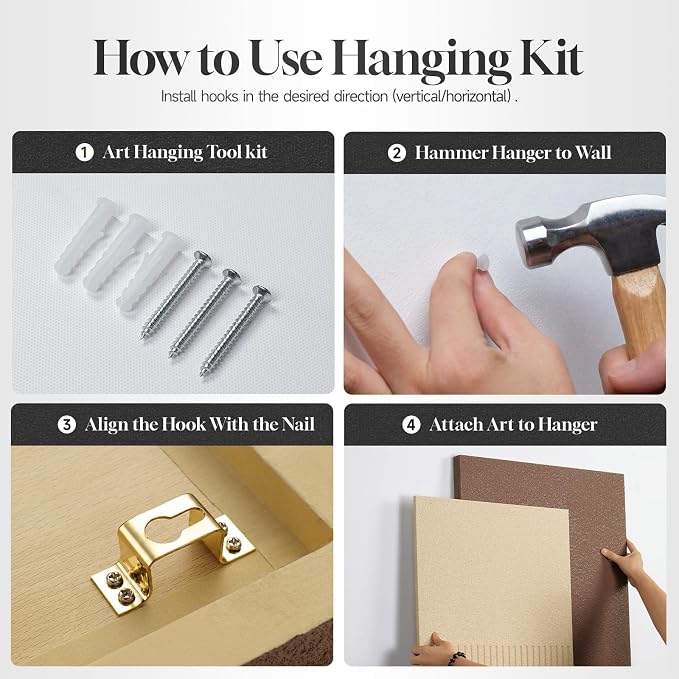 Cuspin Large 3D Textured Neutral Brown Wall Art, Modern Minimalist Paintings Beige Wall Decor, Neutral Abstract Artwork for Living Room Bedroom Dining Room Hallway Office Walls - Image 7