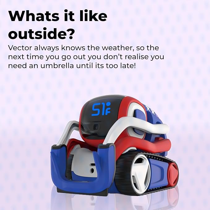 Anki Vector 2.0 AI ChatGPT Connected Robot Companion – Smart Autonomous Home Robot with Face Recognition and Voice Conversations - ChatGPT Subscription Required (Red, White & Blue) - Image 5