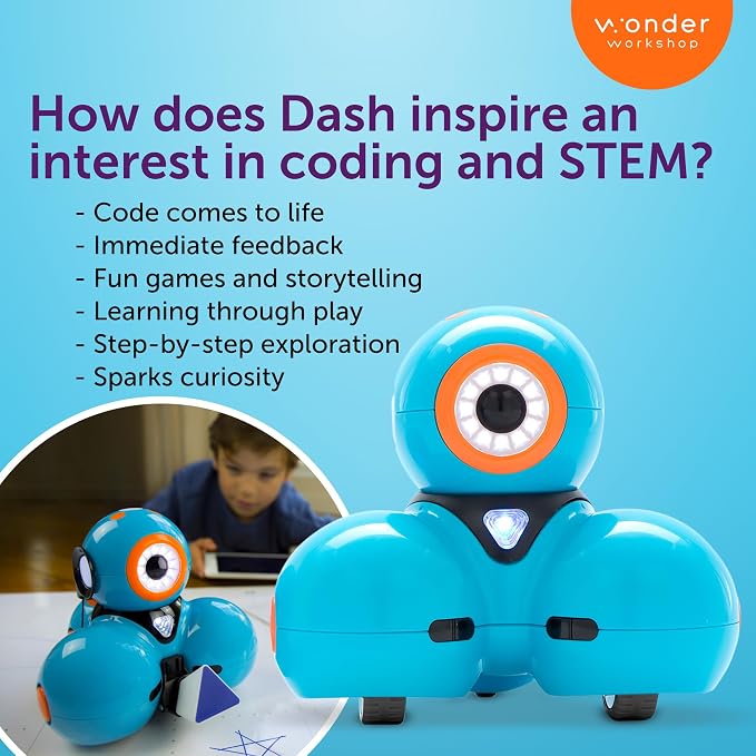 Wonder Workshop Dash Robot - Coding Robots for Kids 6+ - Voice Activated STEM Robot Toys - Interactive, Educational & Programmable - Image 7