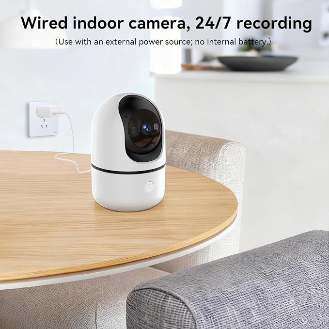 GBIUT Indoor Camera 5G&2.4G WiFi Cameras for Home Security Instant 911 Alert, 360° Pan/Tilt Baby Monitor/Dog/Pet Camera AI Motion Detection Night Vision, Speaker, US Cloud Storage (1-Pack) - Image 7